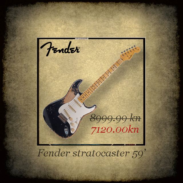 Fender stratocaster 59' godište električna gitara